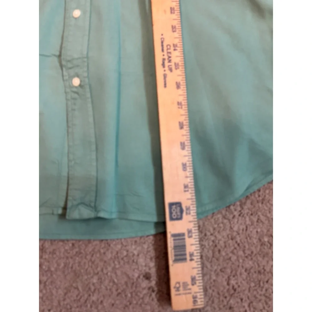 Polo Ralph Lauren Mens XL Classic Fit Oxford Shirt Mint Green Pink Pony Logo